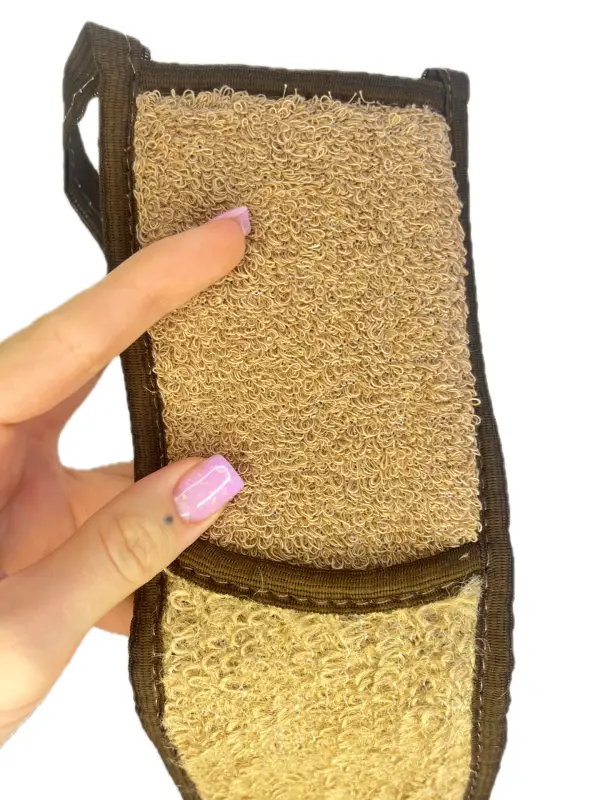 Натуральная джутовая мочалка