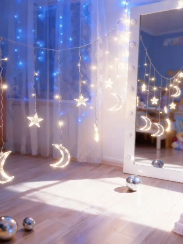 Светодиодная гирлянда "Луна-Звезды"