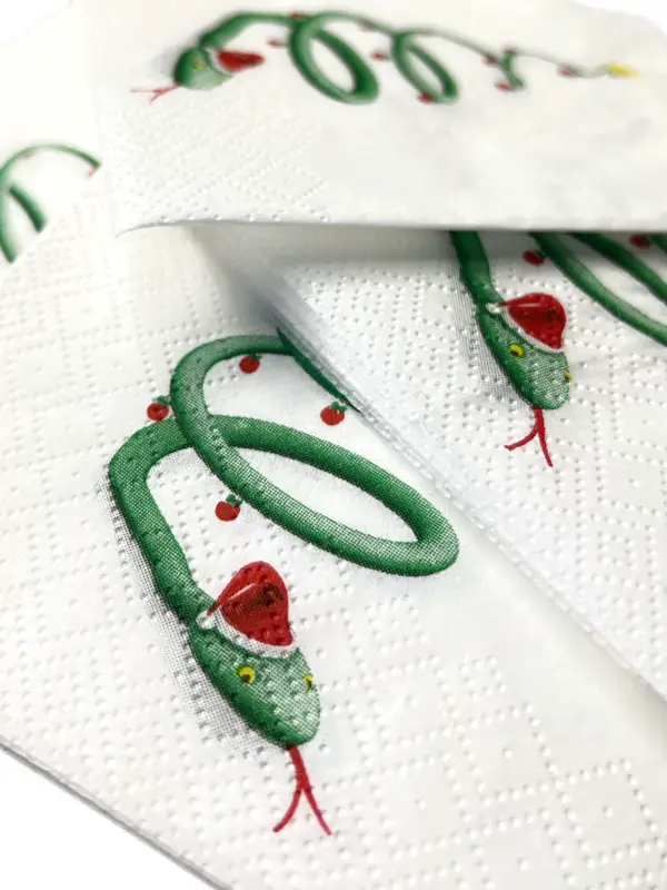 Салфетки бумажные "Змейка"