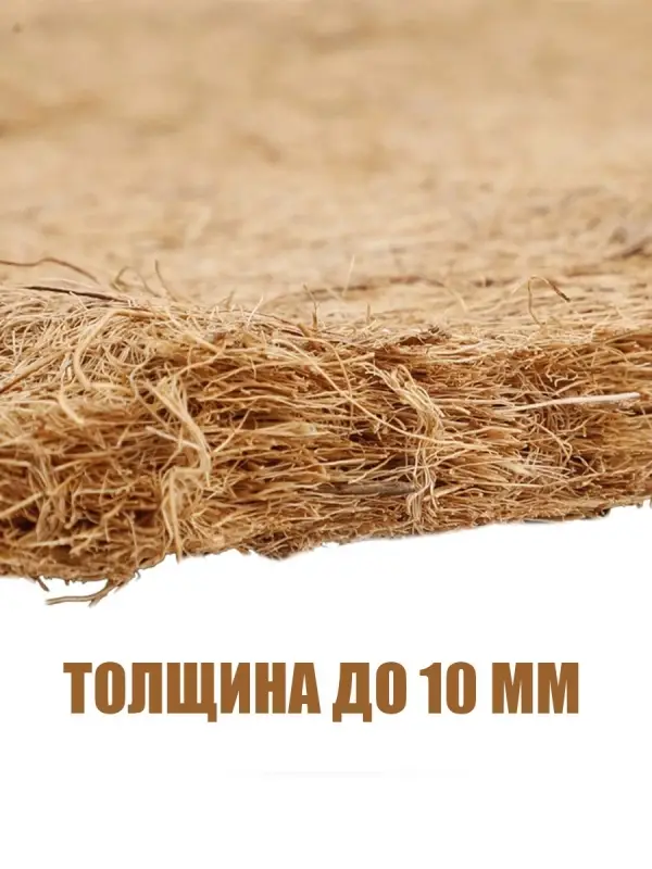 Кокосовый коврик для улиток и террариума натуральный, 20х20