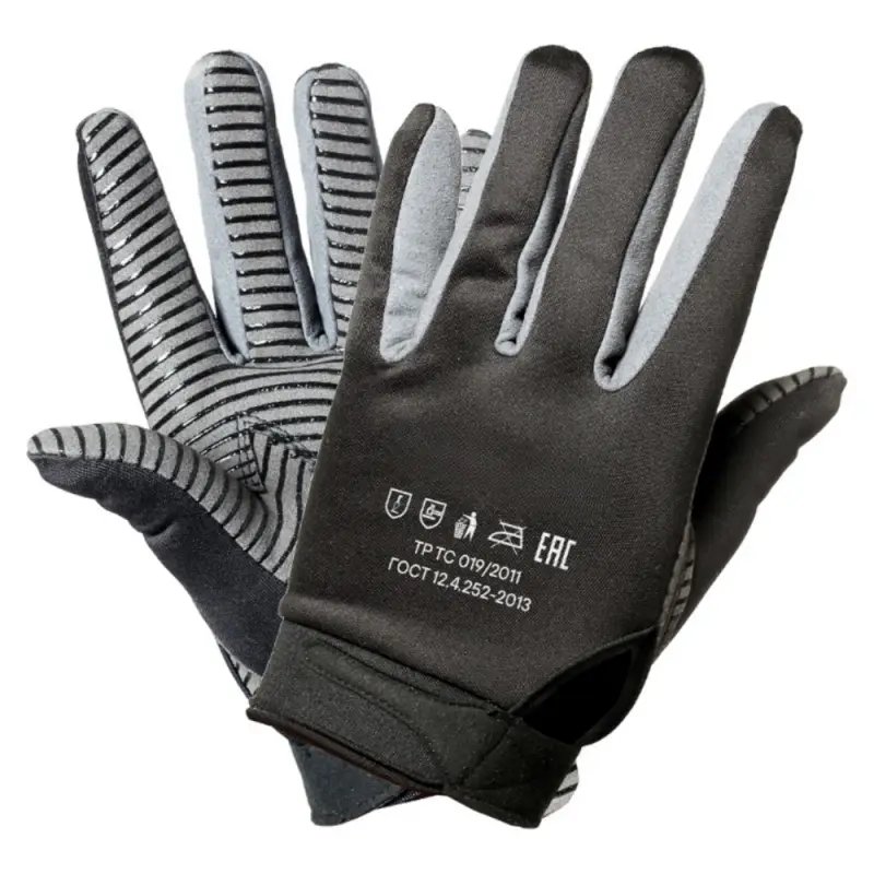 Перчатки полиэфир/замша "Механик" с противоскольз. покрытием ладони (XL)