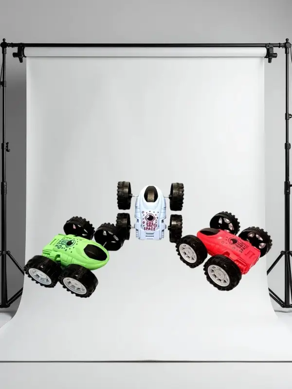 Инерционная машинка-перевертыш цвет в асс.