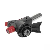 Газовая горелка-насадка с пьезоподжигом на цанговый баллон под углом