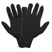 Перчатки трикотажные ПШ, черные, (1 пара) 7 класс/62г