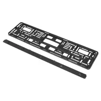 Рамка под номерной знак (без надписи) с нижней запорной планкой