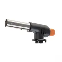 Газовая горелка-насадка с пьезоподжигом на цанговый баллон под углом