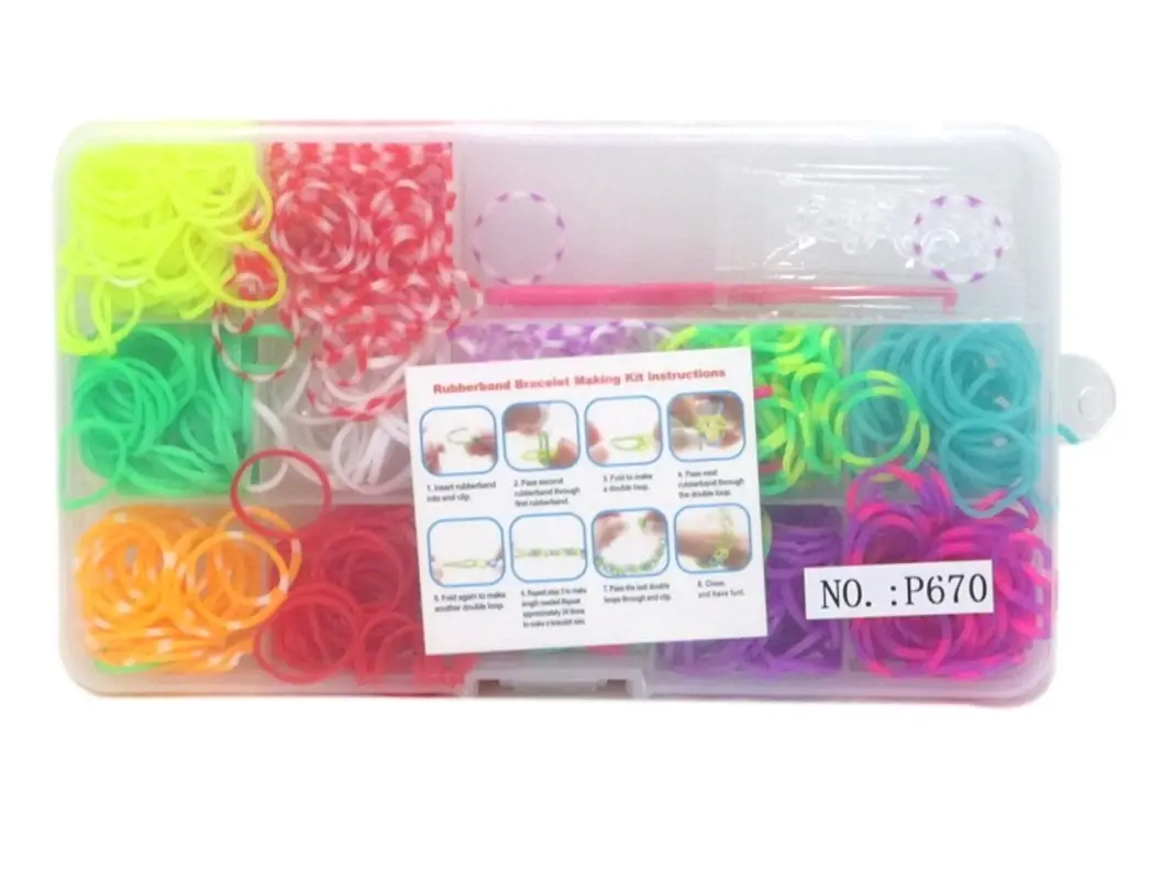 Набор резиночек для плетения рукоделие в боксе