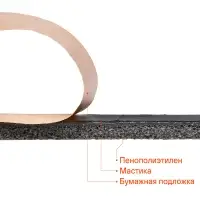 Шумоизоляция (звуко) "Изол 6" (50*70см),КС водостойк.,6 мм