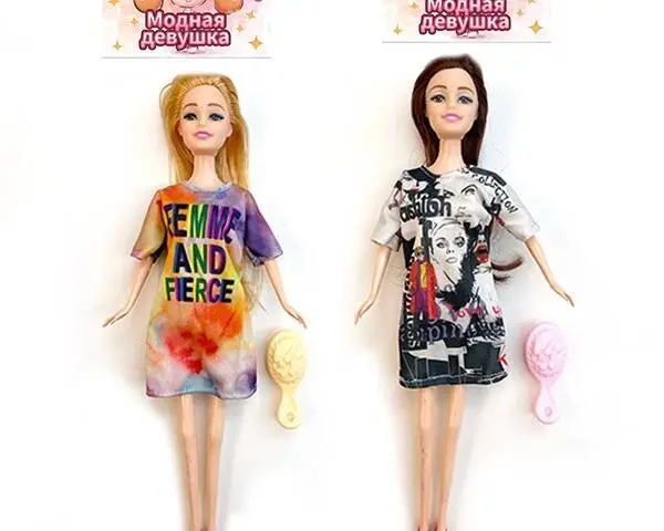 Кукла с расческой модная в ассортименте