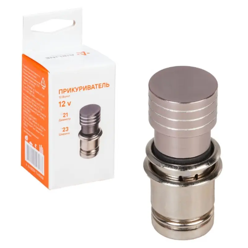 Прикуриватель иномарки алюминий Д21х23мм