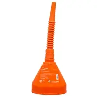Воронка D-135мм с гибким носиком, L=350мм, стальная сетка