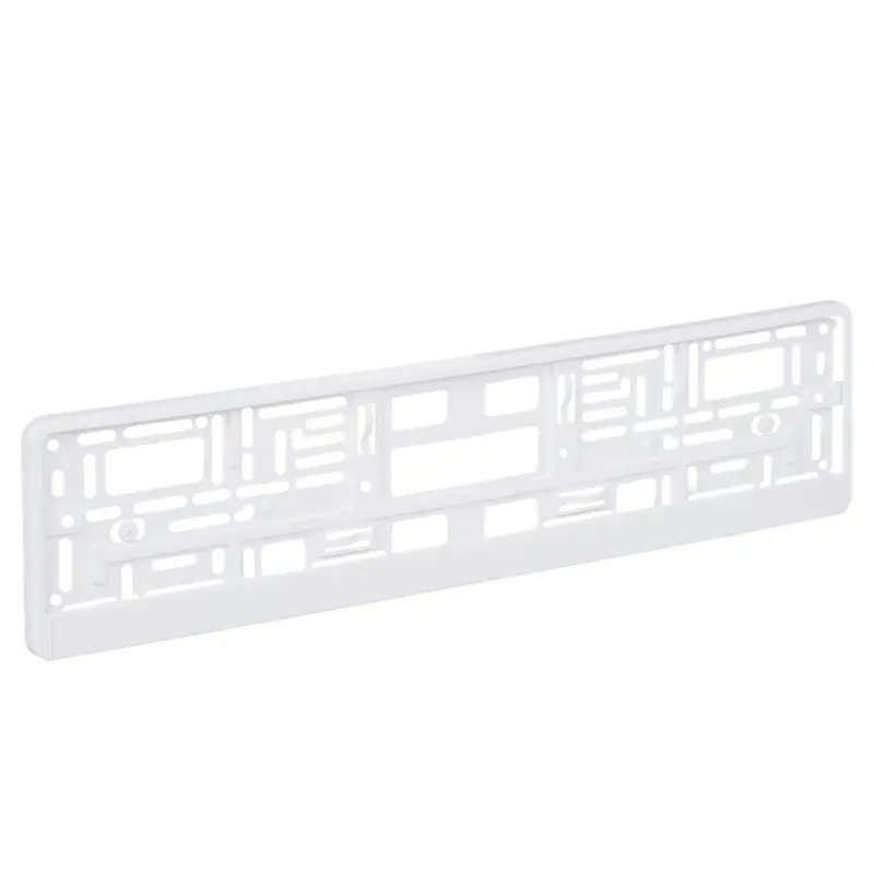 Рамка под номерной знак "Белая", с планкой