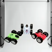 Инерционная машинка-перевертыш цвет в асс.