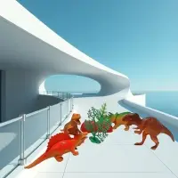 Набор 4 реалистичных фигурок динозавров