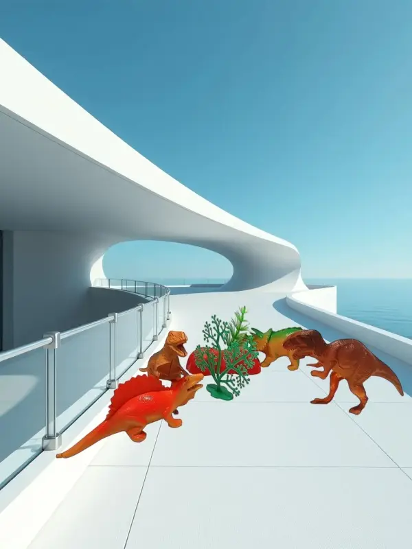 Набор 4 реалистичных фигурок динозавров