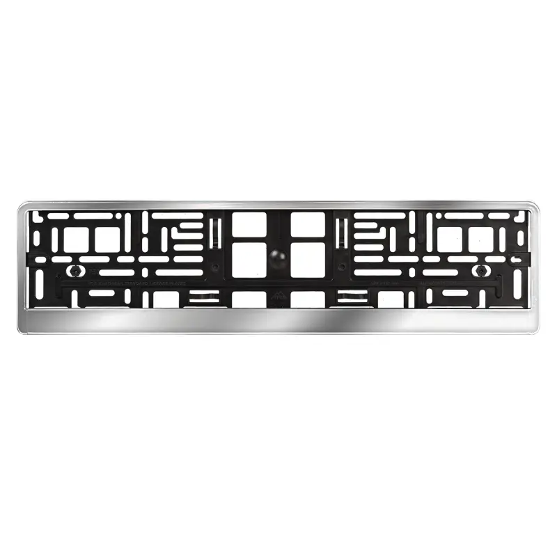 Рамка под номерной знак "Хром", с планкой