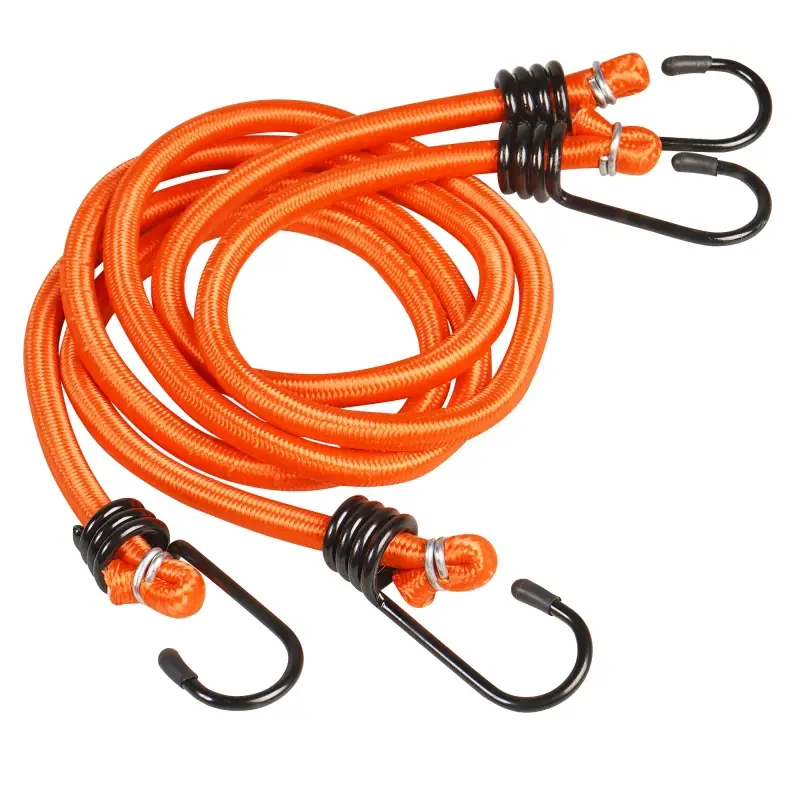 Резинки-стяжки набор 2 шт. 80 см, D-8 мм (металл крючки)