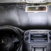 Шторка солнцезащитная 60*125см на лобовое стекло, 140г/м2