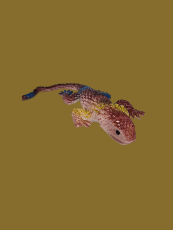 Антистресс игрушка ящерица золотистая