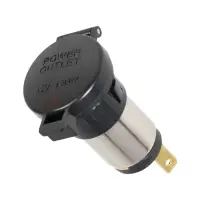 Гнездо прикуривателя дополнительное 120Вт (12В, 10А) металл.