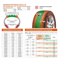 Пластырь кордовый, радиальный R-42 (125*254 мм)