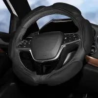 Оплетка на руль, спонжевая, черная, 38 см / M