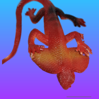 Антистресс игрушка ящерица с жабрами