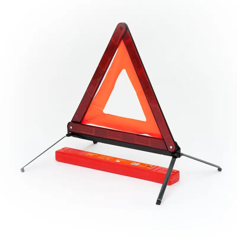 Знак аварийной остановки с металлическим основанием