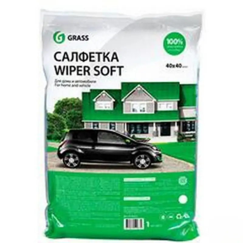 Салфетка WIPER SOFT (100% микрофибра 40*40) упакованная