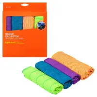 Набор салфеток из микрофибры в коробке (4 шт., 30*30 см)