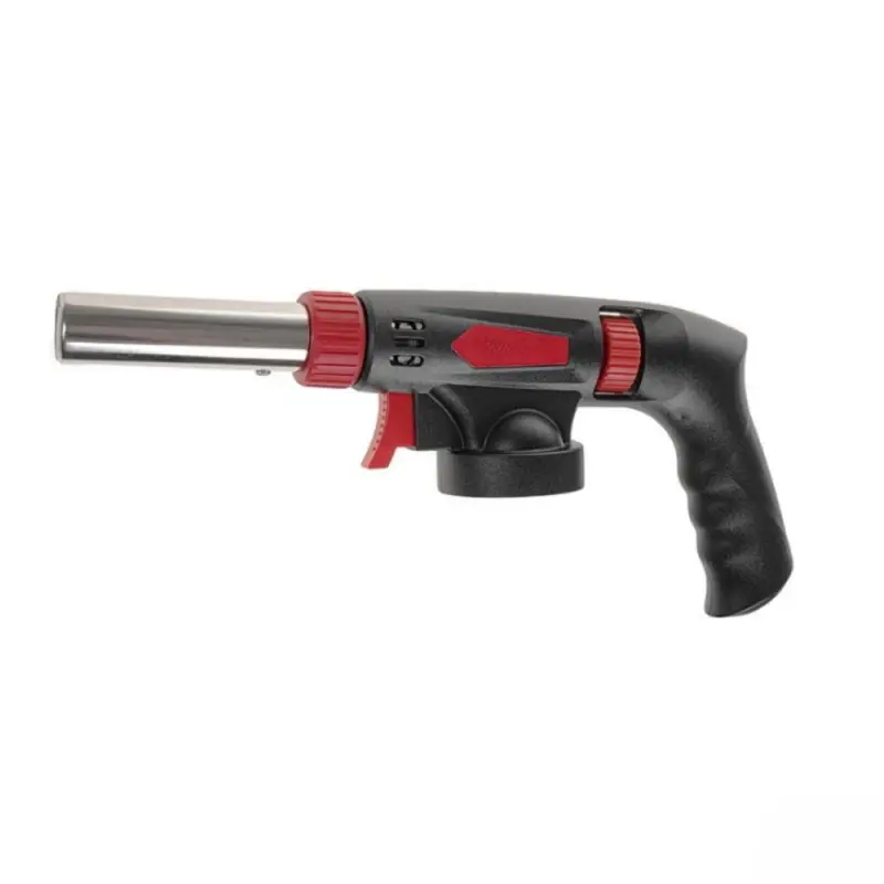 Газовая горелка-насадка с пьезоподжигом на цанговый баллон с ручкой