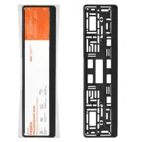 Рамка под номерной знак (без надписи) с нижней запорной планкой