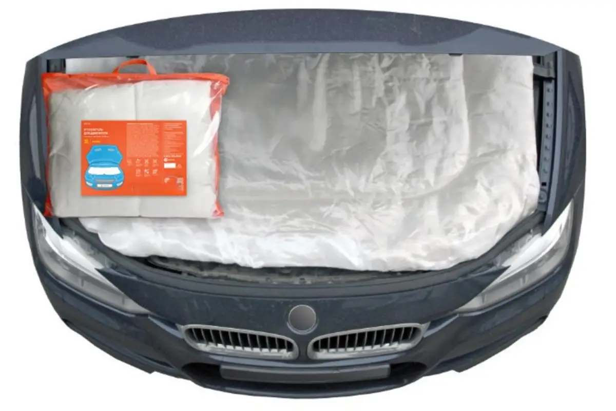 Утеплитель для двигателя, стеклоткань (210г/м2), цвет белый, 160*90см