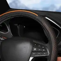 Оплетка на руль, искусст. кожа с перф.  38 см/М