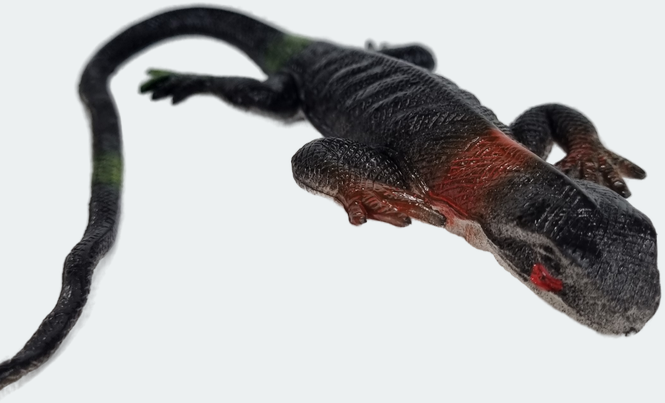 Антистресс игрушка ящерица темная