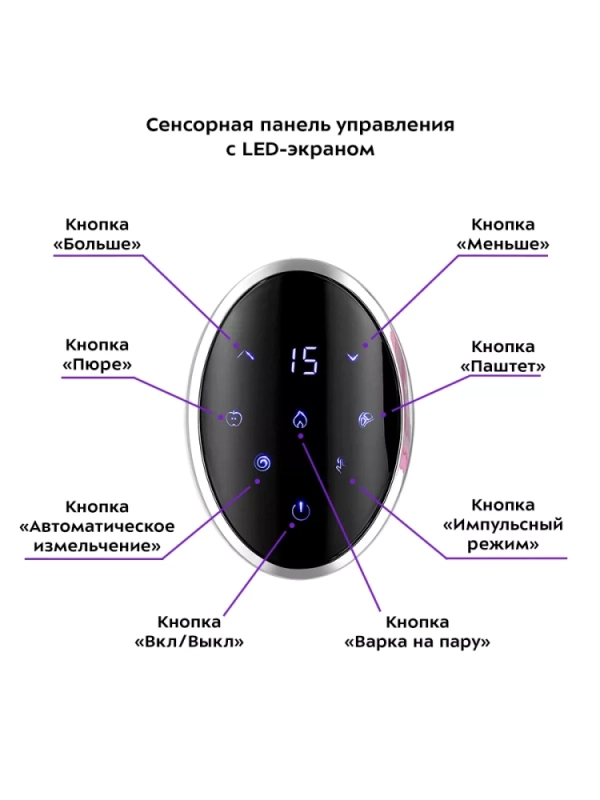 Блендер-пароварка для детей КТ-2326 - 300 Вт НДС20