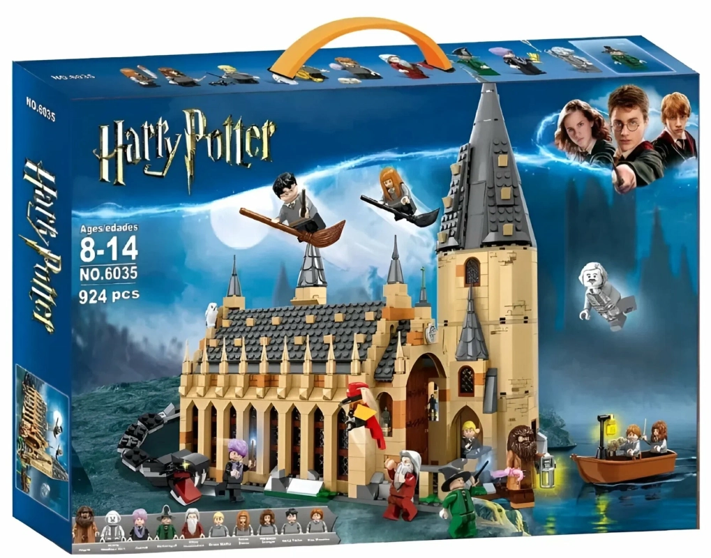 Конструктор Гарри Поттер Большой зал Хогвартс 924дет