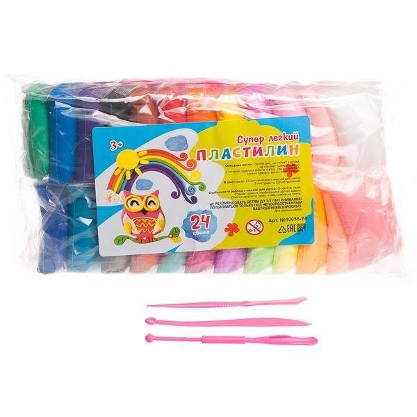 Супер легкий пластилин 24 цвета