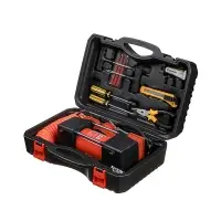 ЕРМАК Набор 12 предметов с 2-х поршневым компрессором 12В, 60л/мин, 180Вт