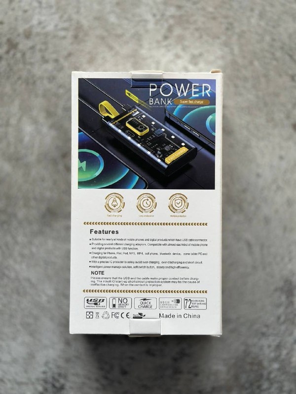 Повербанк прозрачный 20000 mAh