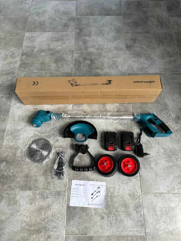 Триммер МК на колесах 2 АКБ