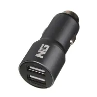 ЕРМАК Устройство зарядное автомобильное, 1xTYPE-C, 1xUSB, 3.1 A, 12/24В, металл