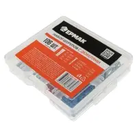 ЕРМАК Набор металлических шурупов с дюбелями на 106шт