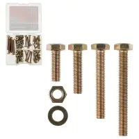 ЕРМАК Набор болтов, гаек и шайб из 128шт