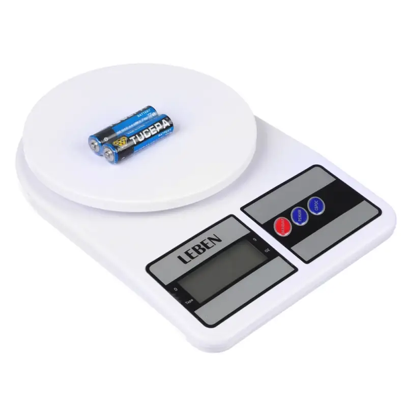 LEBEN Весы кухонные электронные, пластик (точн. измер. 1 гр.)