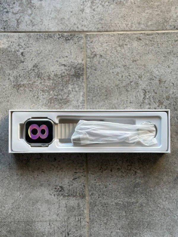 Смарт часы A8+ Ultra серебро