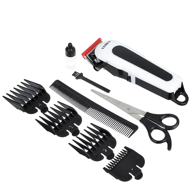 LEBEN Машинка для стрижки аккумуляторная, 3,7 В Li-Ion 2200 мАч, 220 В, 50Гц, 0.8 А 4 Вт