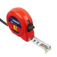 РОКОТ Рулетка "ПЛАСТИК", 5м х 19мм, одинарный зацеп, корпус PP