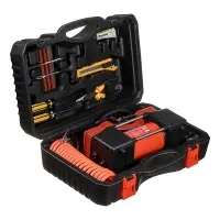 ЕРМАК Набор 12 предметов с 2-х поршневым компрессором 12В, 60л/мин, 180Вт