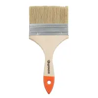 ЕРМАК/HEADMAN Кисть малярная плоская "Бейсик" нат. щетина 4" (100мм)